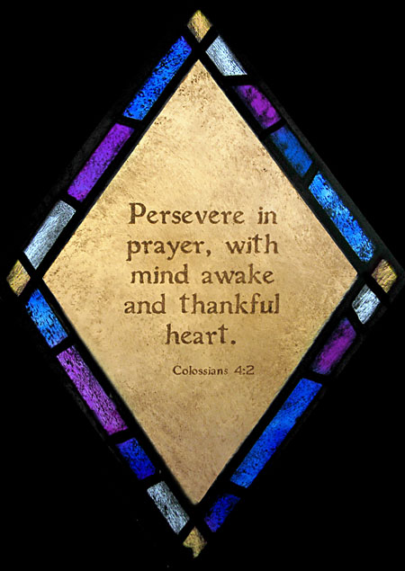 Persever in Prayer Quote